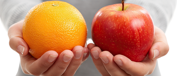 Pommes et oranges
