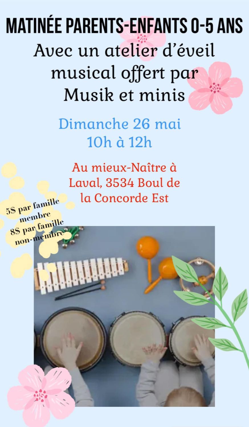 Matinée parents-enfants 0-5 ans