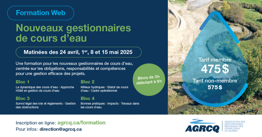 Formation nouveaux gestionnaires de cours d'eau