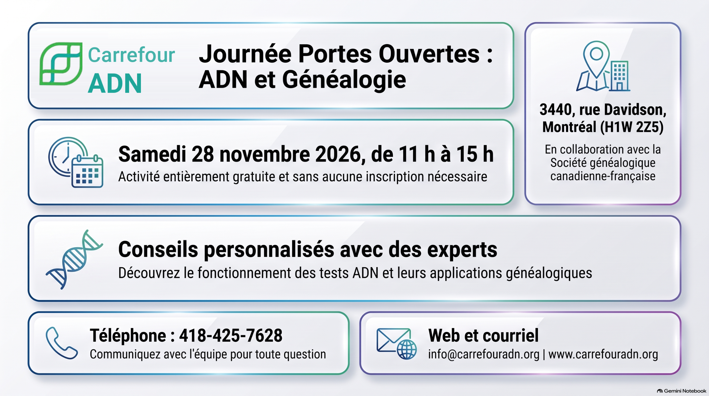 Journée portes ouvertes le 28 novembre à la Société généalogique canadienne-française à Montréal