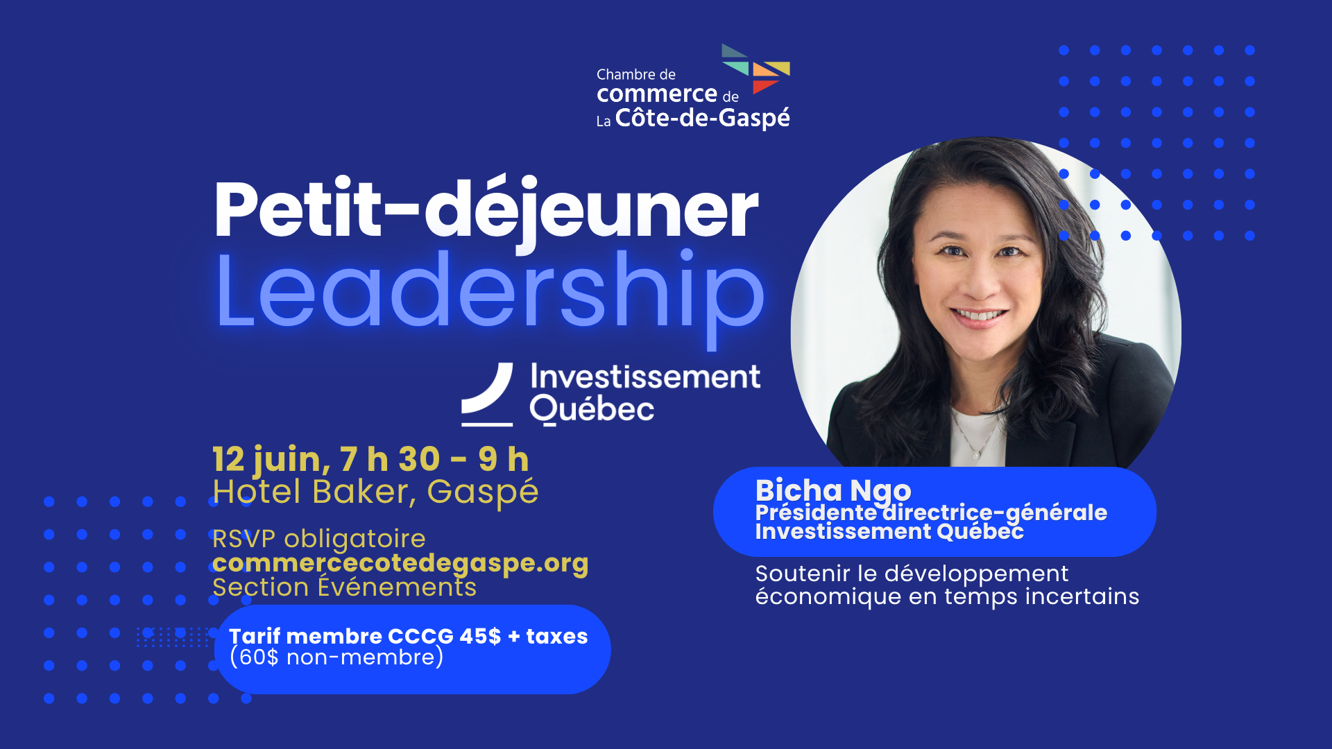 Petit-déjeuner - Leadership - Investissement Québec