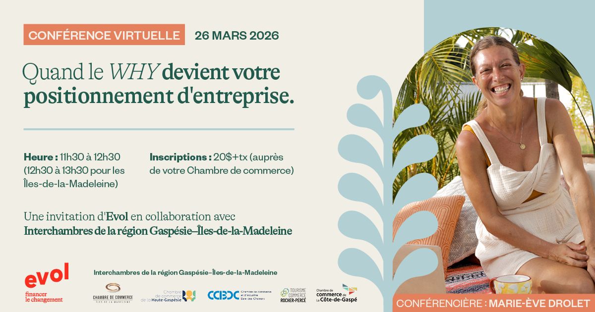 Conférence virtuelle | Quand le ''why'' devient votre positionnement d'entreprise