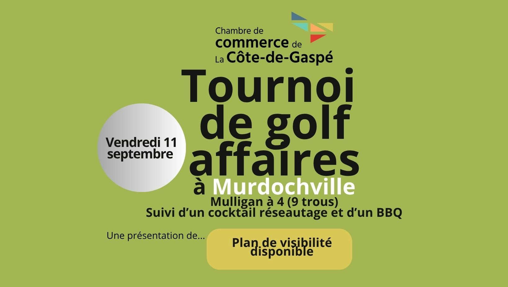 2e Tournoi de golf - Avec cocktail + BBQ à Murdochville