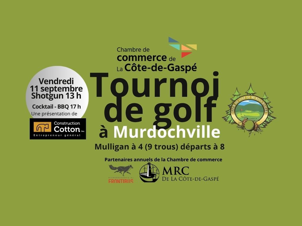 2e Tournoi de golf - Avec Cocktail - BBQ à Murdochville