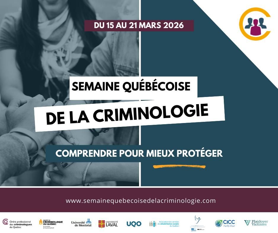Semaine québécoise de la criminologie