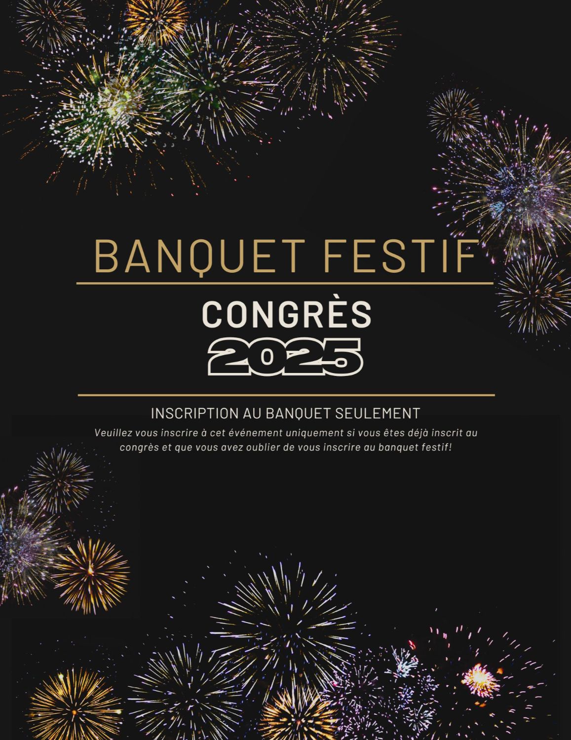 Banquet festif - Congrès 2025