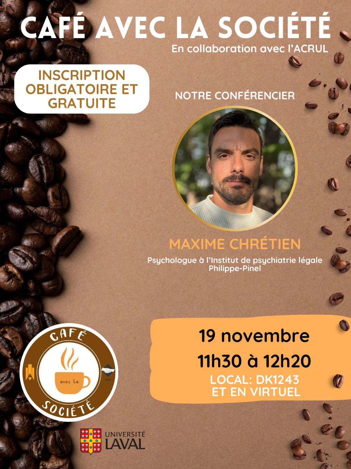 Café avec la société - Maxime Chrétien