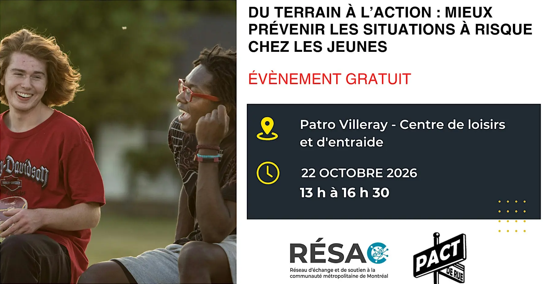 Du terrain à l'action : mieux prévenir les situations à risque chez les jeunes