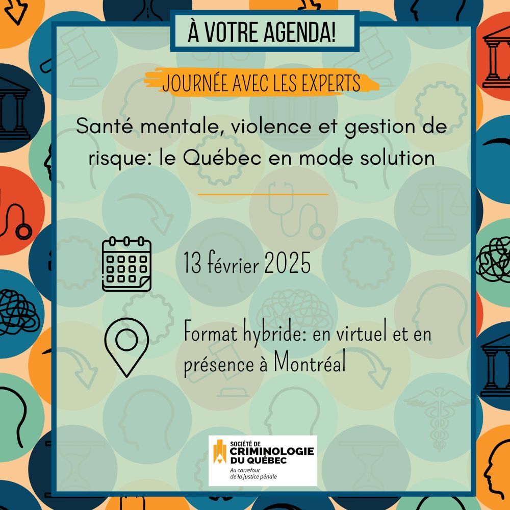 Journée avec les experts: Santé mentale et gestion de risque: le Québec en mode solution