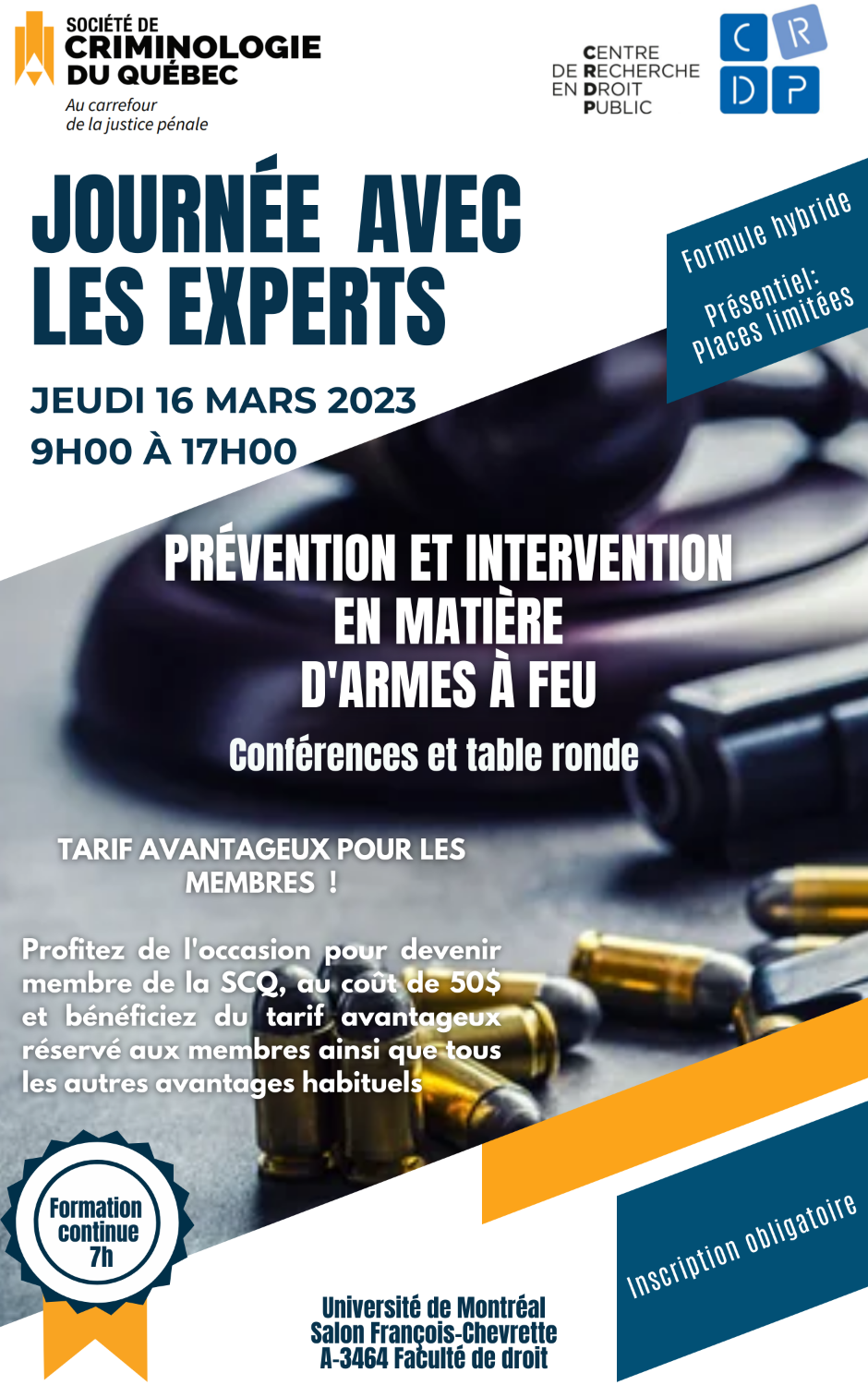 Journée avec les experts « Prévention et intervention en matière d'armes à feu »