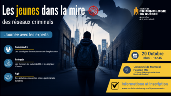 Journée avec les experts - Les jeunes dans la mire des réseaux criminels