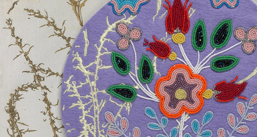 Oeuvre de Carrie Allison : askōhtēskanohwē​ présentée au Musée McCord Stewart