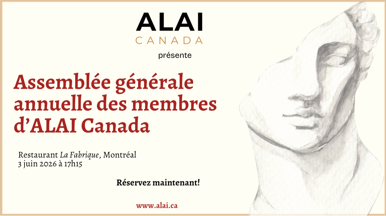 ASSEMBLÉE GÉNÉRALE ANNUELLE DES MEMBRES DE L'ALAI CANADA