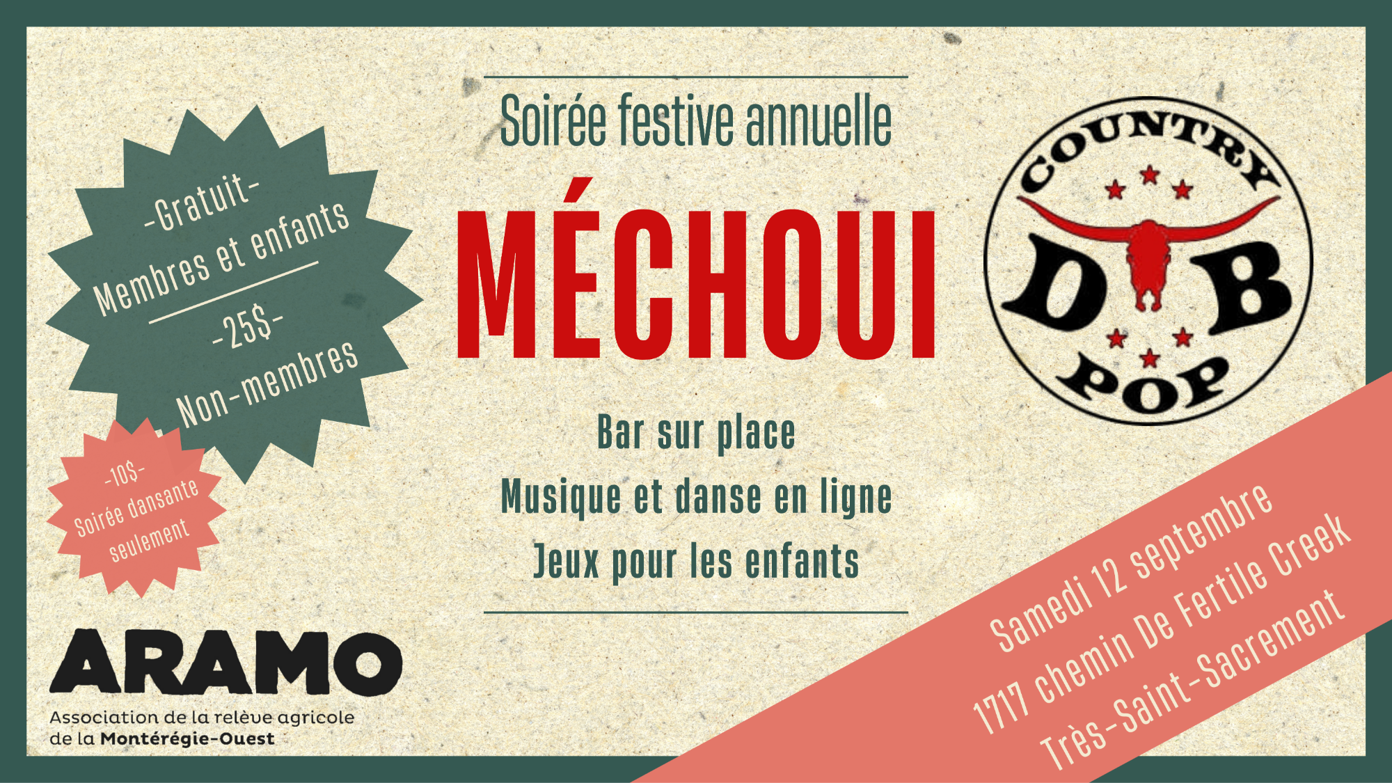 Soirée Festive annuelle de l'ARAMO - Méchoui