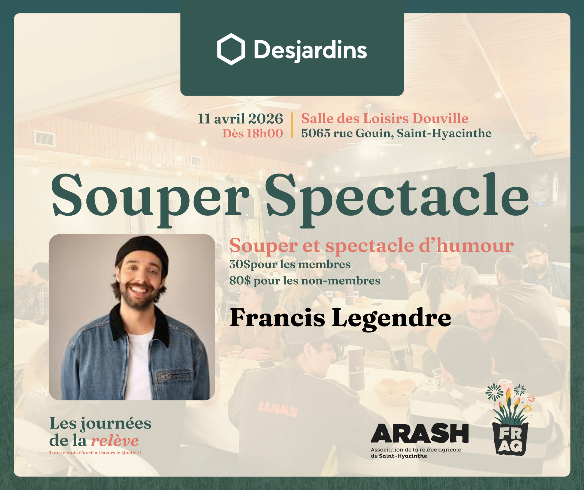 Journée relève ARASH - Souper Spectacle