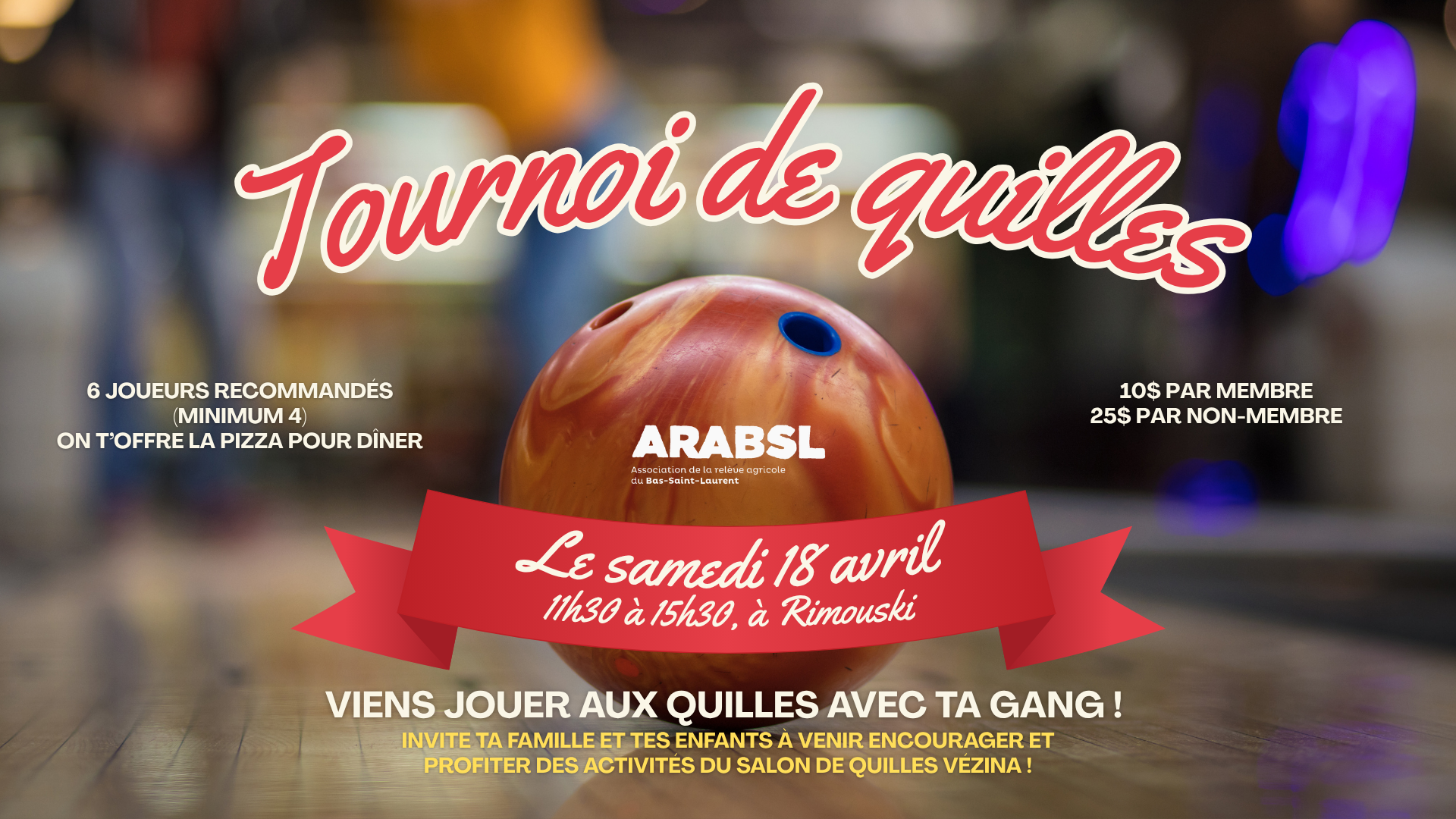 Tournoi de quilles de l'ARABSL