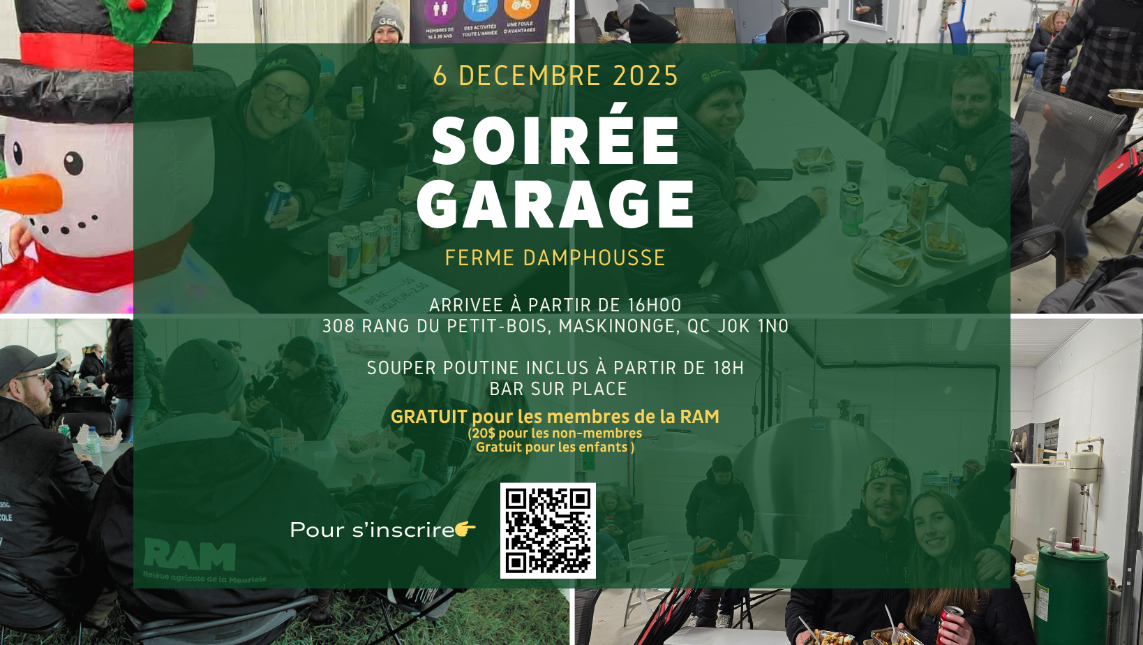 Soirée garage de la Relève agricole de la Mauricie