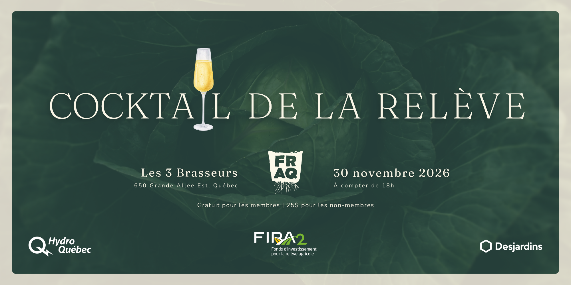 Cocktail de la relève 2026 | Édition spéciale 45 ans de la FRAQ
