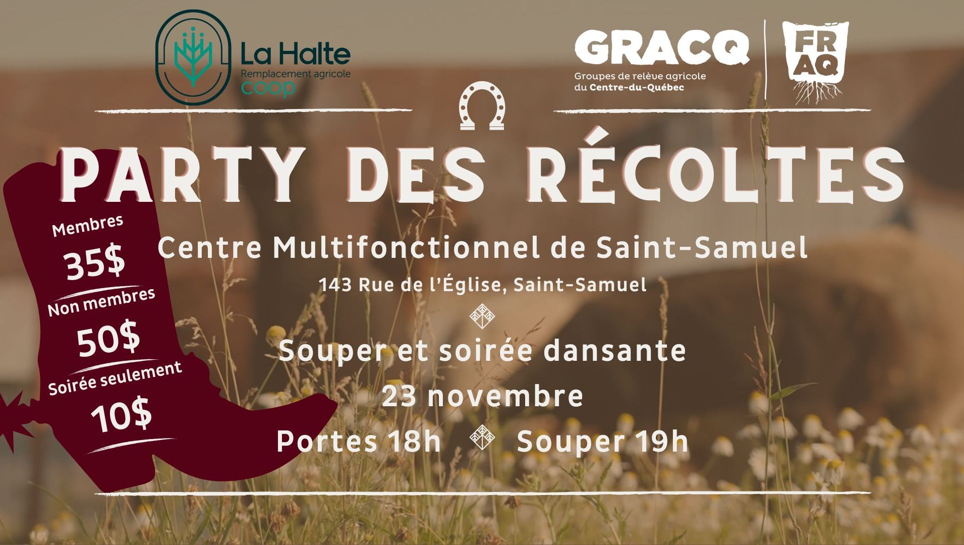 Party des récoltes - GRACQ