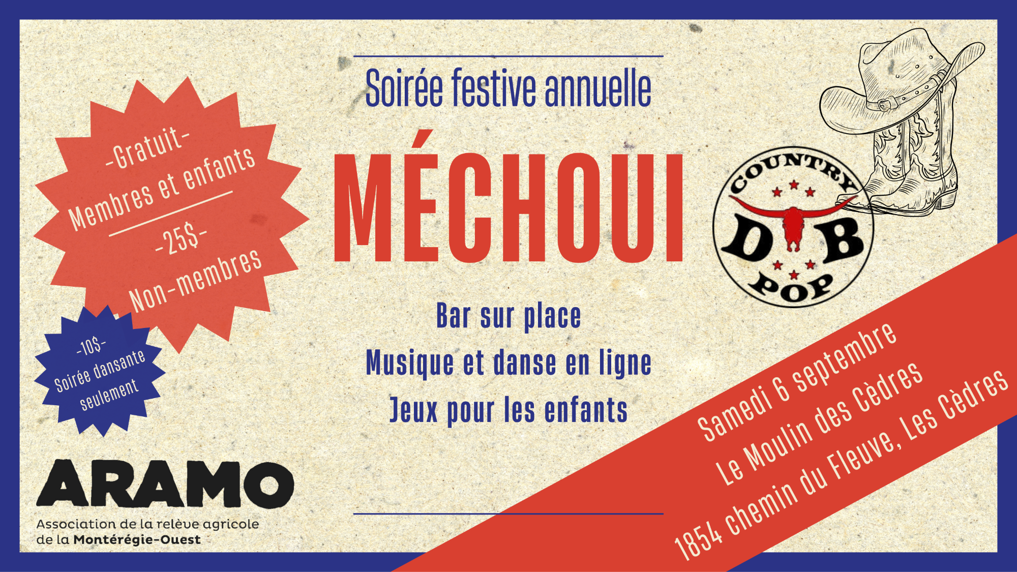 Soirée Festive annuelle de l'ARAMO - Méchoui