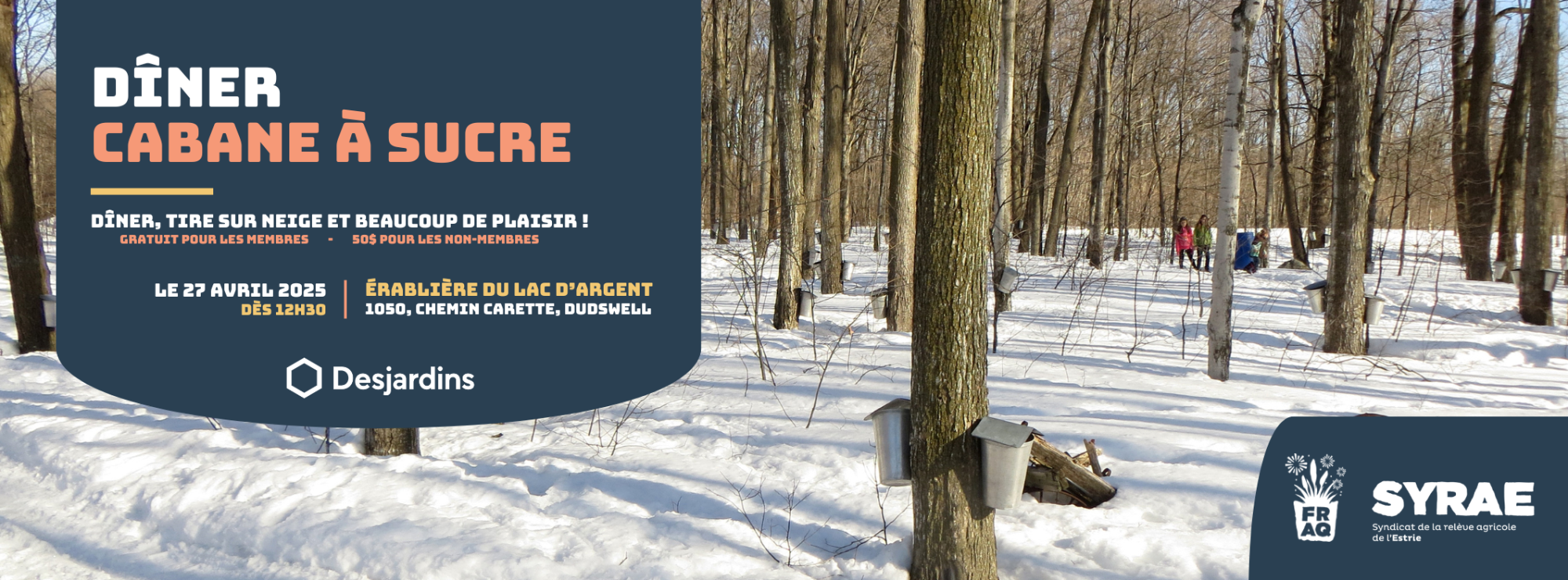 Journée relève SYRAE - Dîner Cabane à sucre