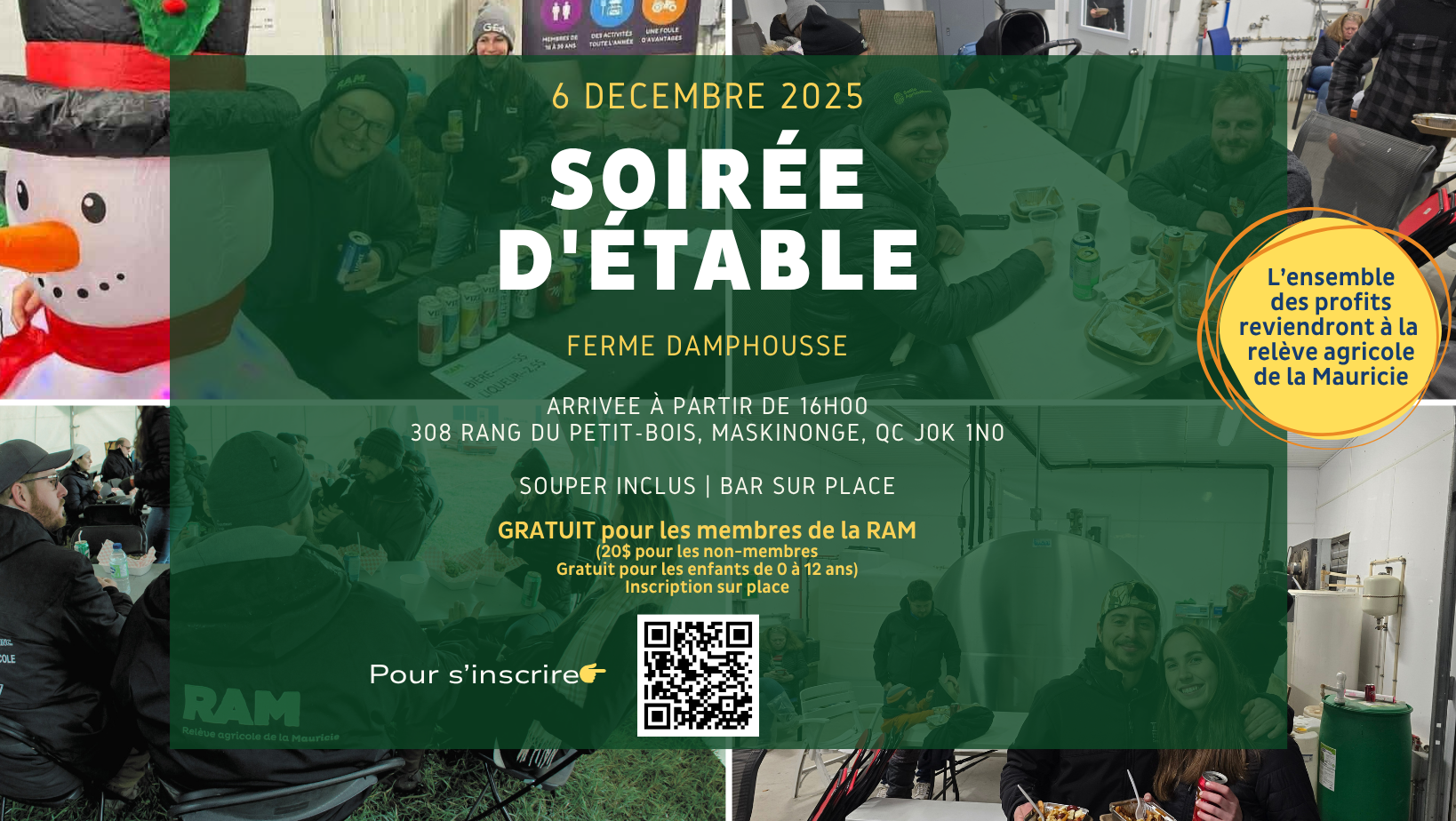 Soirée d'étable de la Relève agricole de la Mauricie