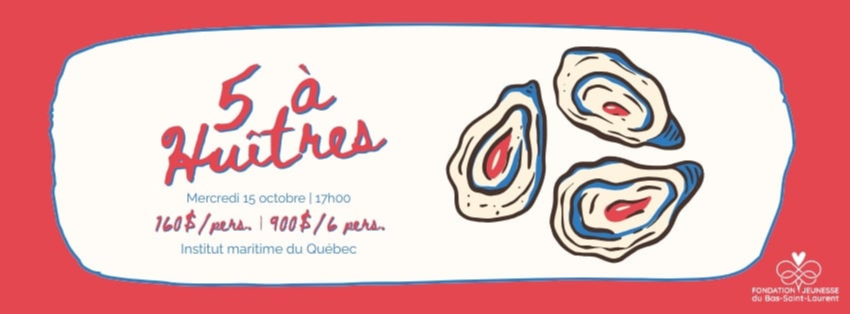 Cocktail 5 à Huîtres de la Fondation Jeunesse