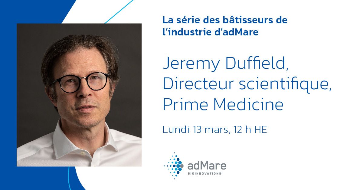 La Série des bâtisseurs de l'industrie adMare avec le Dr Jeremy Duffield