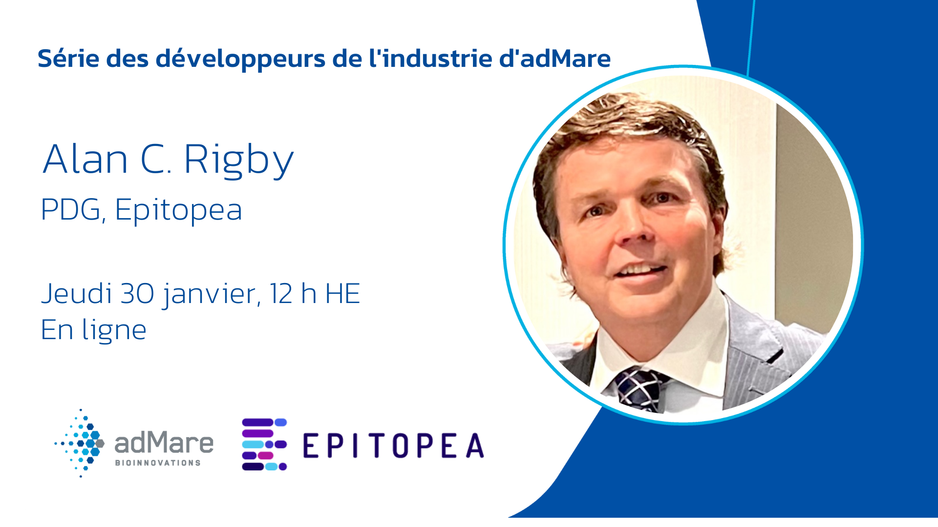 Série des développeurs de l'industrie d’adMare avec le Dr Alan Rigby : Façonner l'avenir des thérapies contre le cancer avec Epitopea