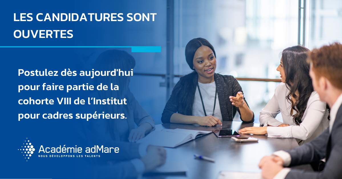 L’Institut pour cadres supérieurs d’adMare ouvre les candidatures pour sa huitième cohorte