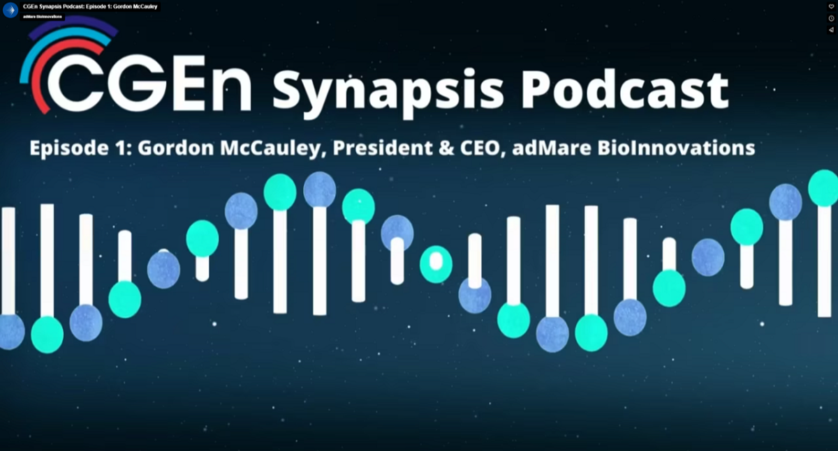 Écoutez le président et chef de la direction d’adMare, Gordon C. McCauley, dans le nouveau podcast de CGEn, Synapsis