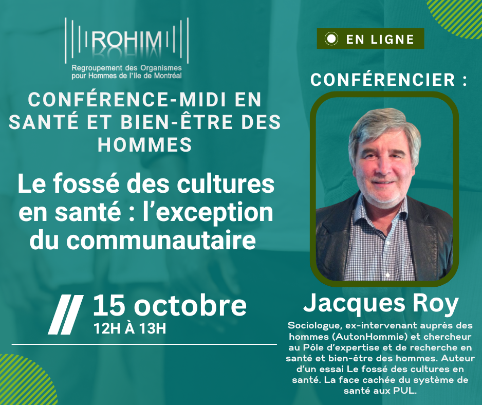 Conférence-midi - Le fossé des cultures en santé : l’exception du communautaire
