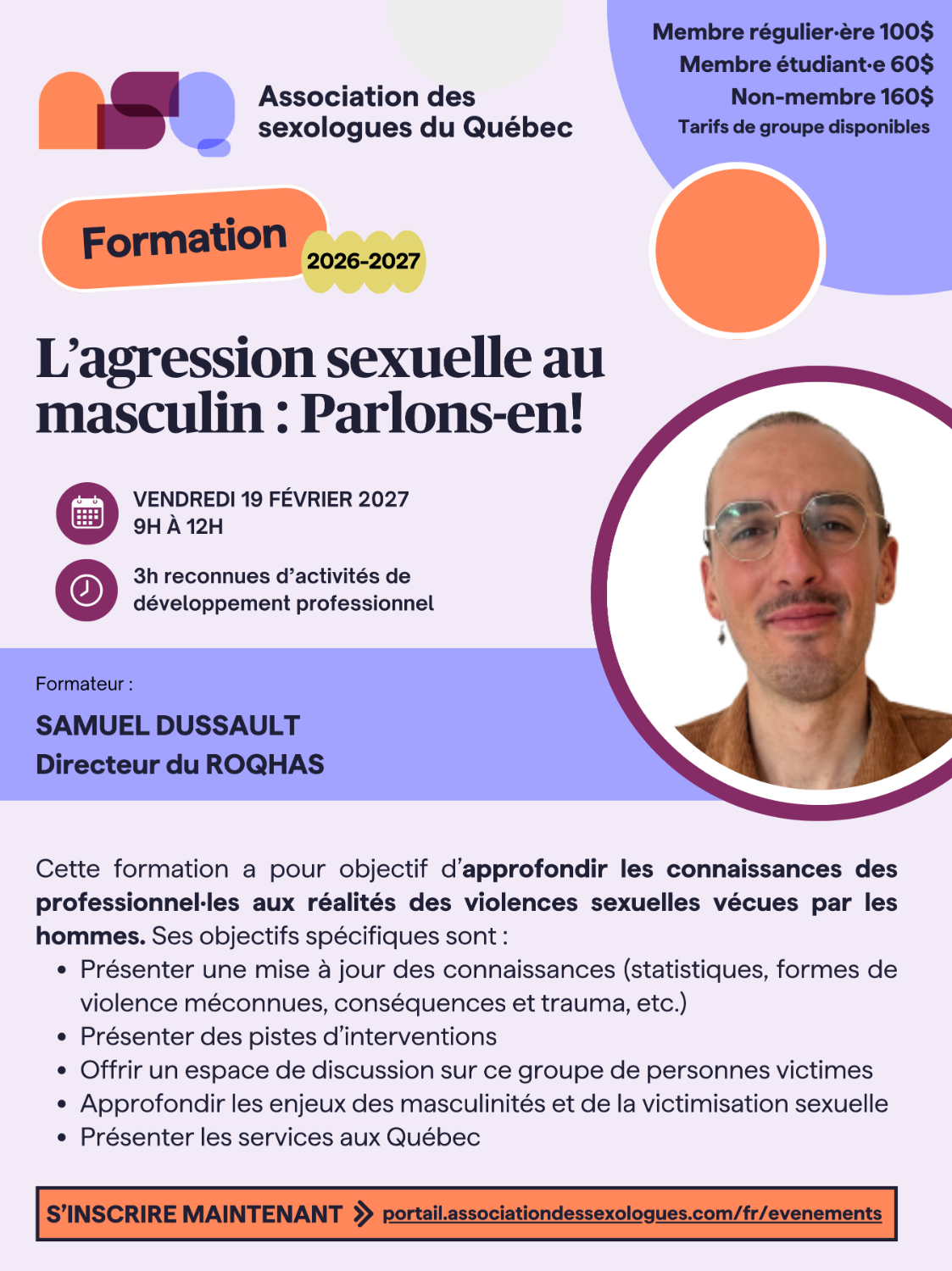 L’agression sexuelle au masculin : Parlons-en!