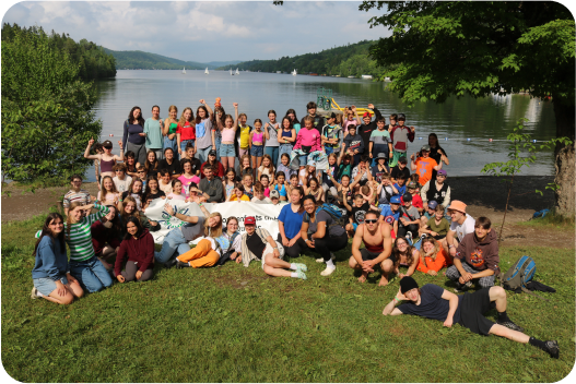 Photo de groupe des campeurs du CEDEQ