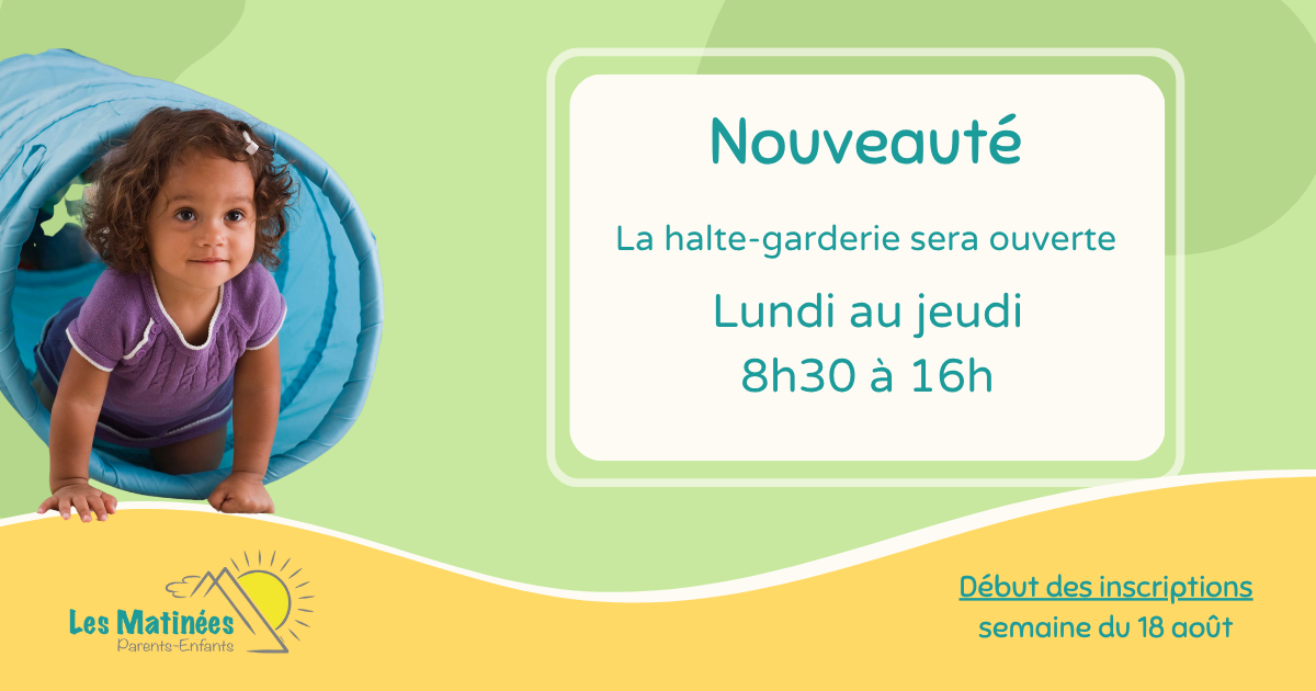 Halte-garderie- Lundi 15 septembre