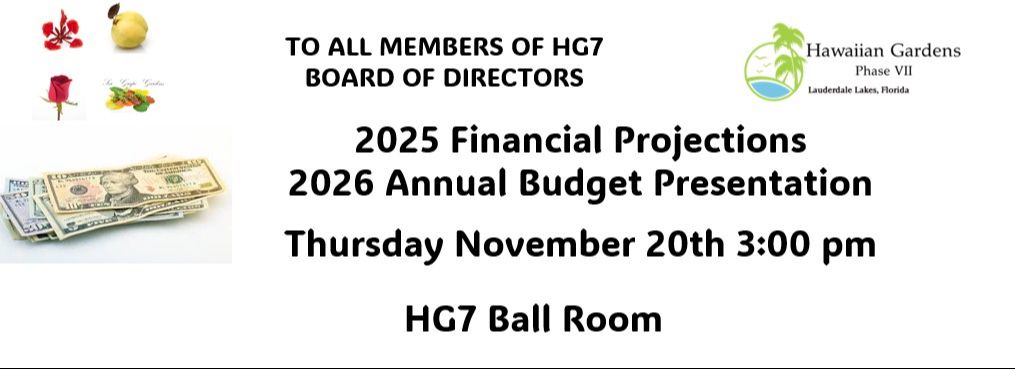Meeting CA HG7 Budget ANG
