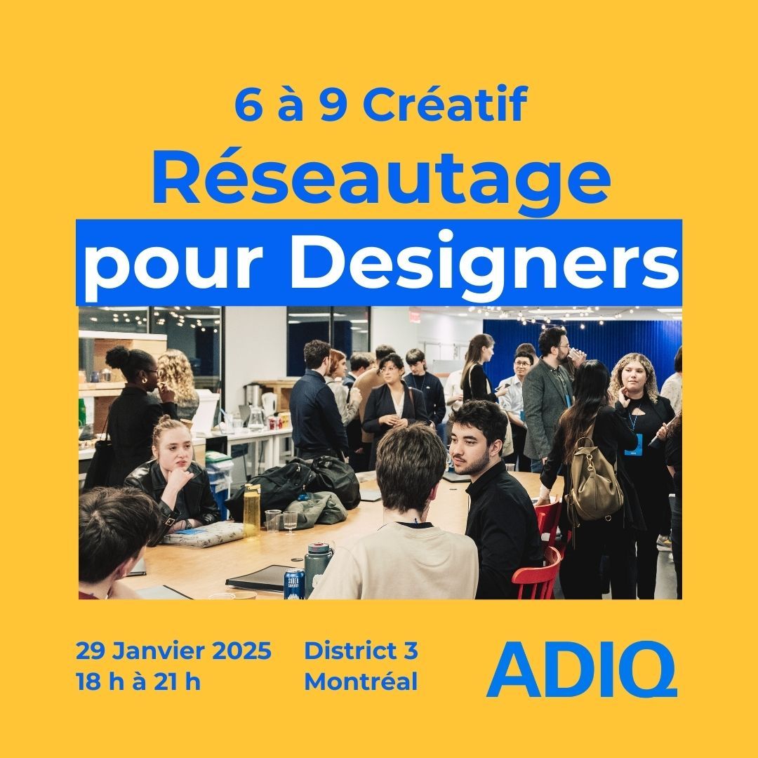 6 à 9 Créatif: Réseautage pour Designers