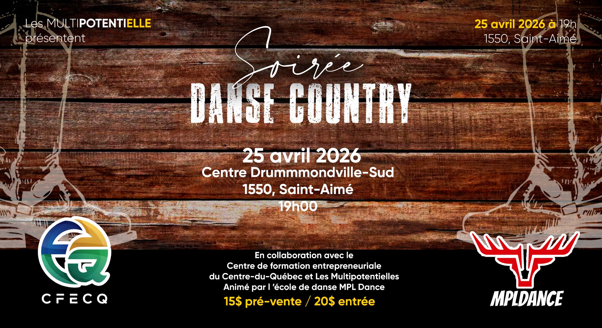 Soirée bénéfice Country