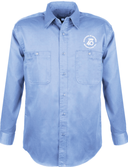 Chemise bleue - 40e anniversaire