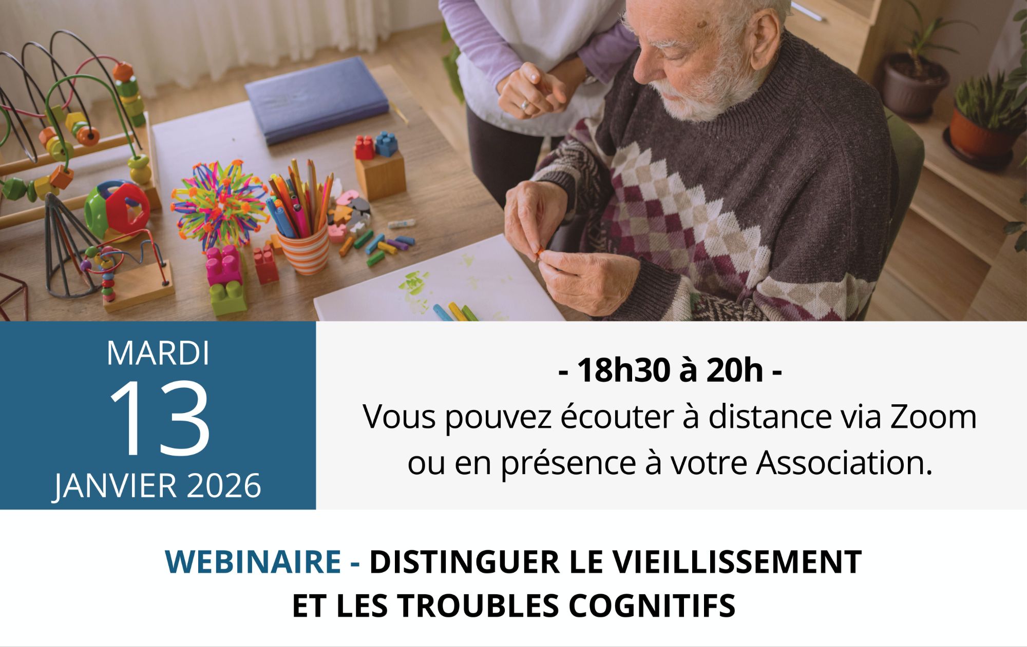 Webinaire - Distinguer le vieillissement et les troubles cognitifs