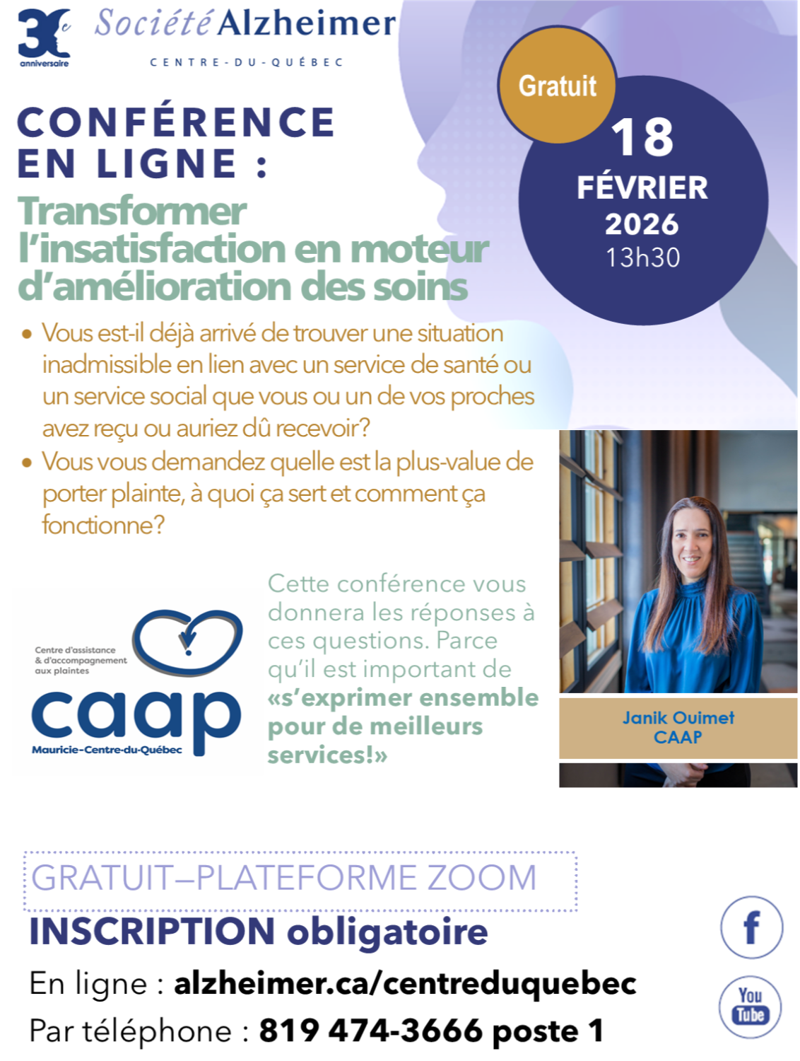Conférence Transformer l'insatisfaction en moteur d'amélioration des soins