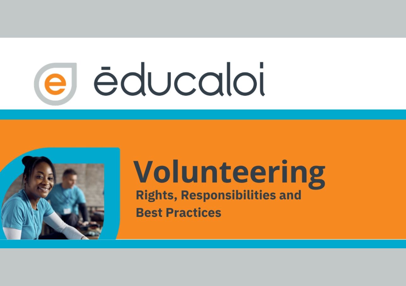 Free Workshop with Éducaloi – Volunteering: Rights, Responsibilities and Best Practices
