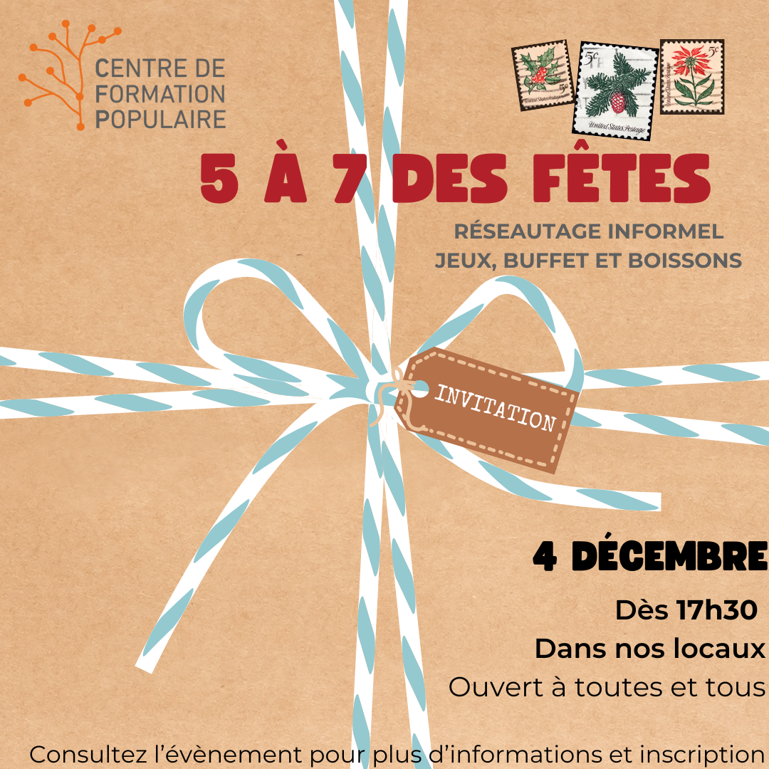 5 à 7 des Fêtes!