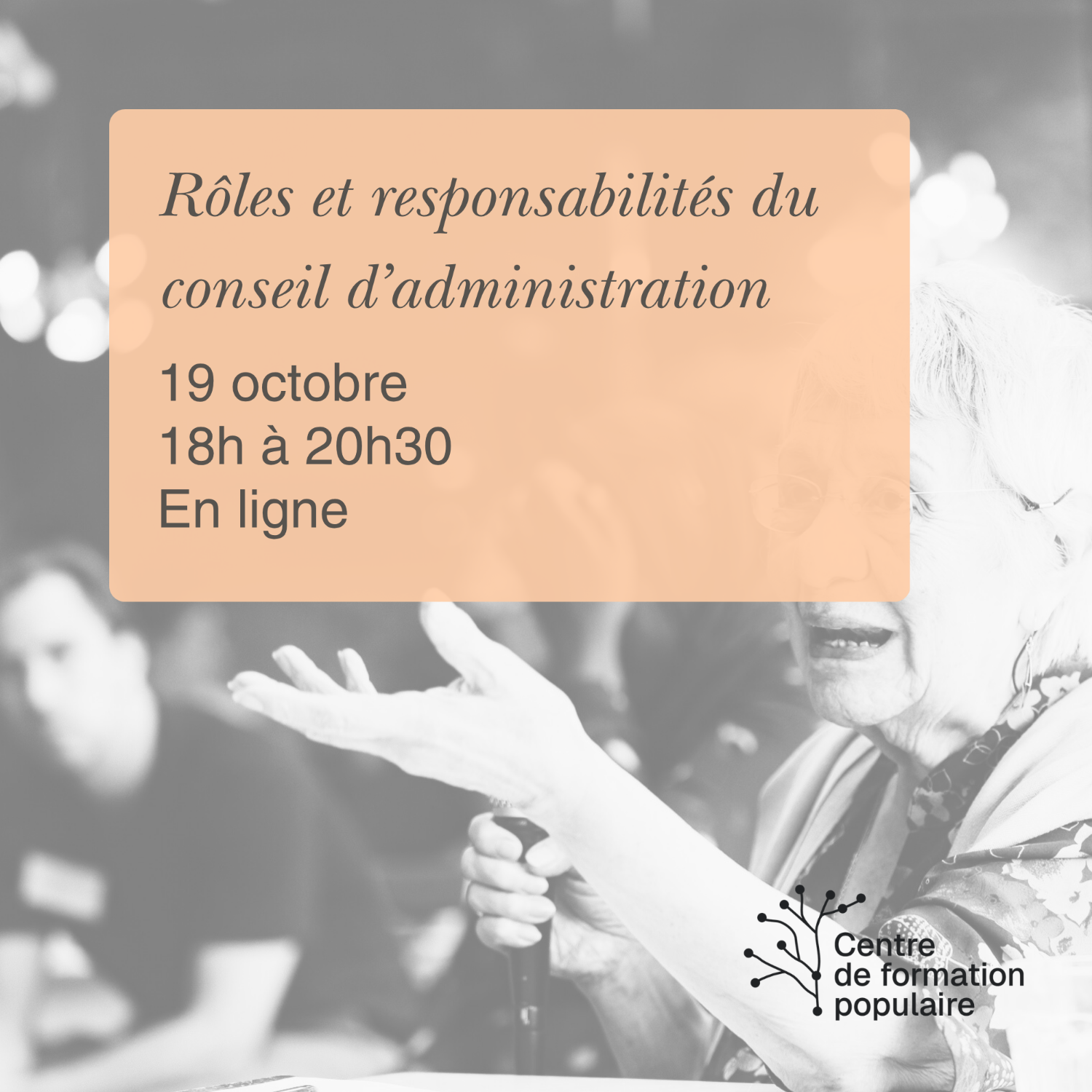 En virtuel - Rôles et responsabilités du conseil d'administration d'un organisme communautaire