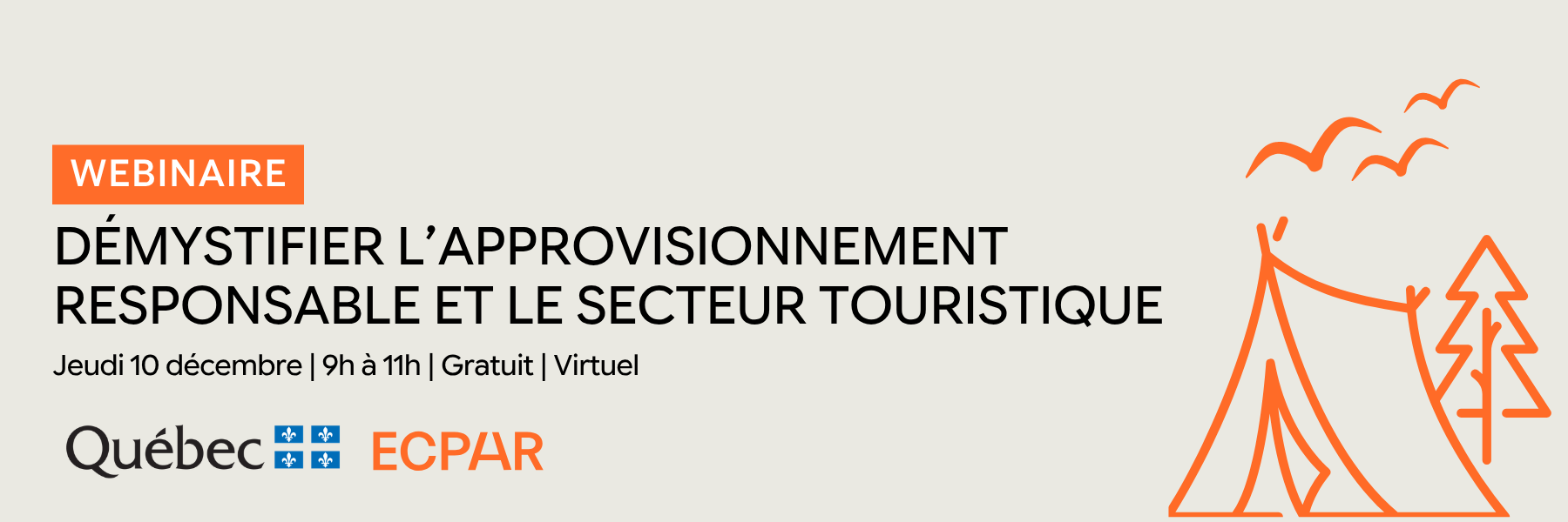 Webinaire - Démystifier l'approvisionnement responsable et le secteur touristique