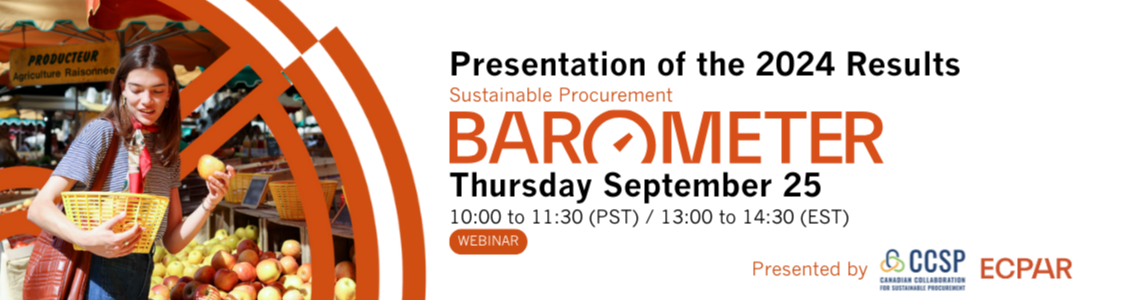 Webinar: Presentation of the results of the 2024 Sustainable Procurement Barometer