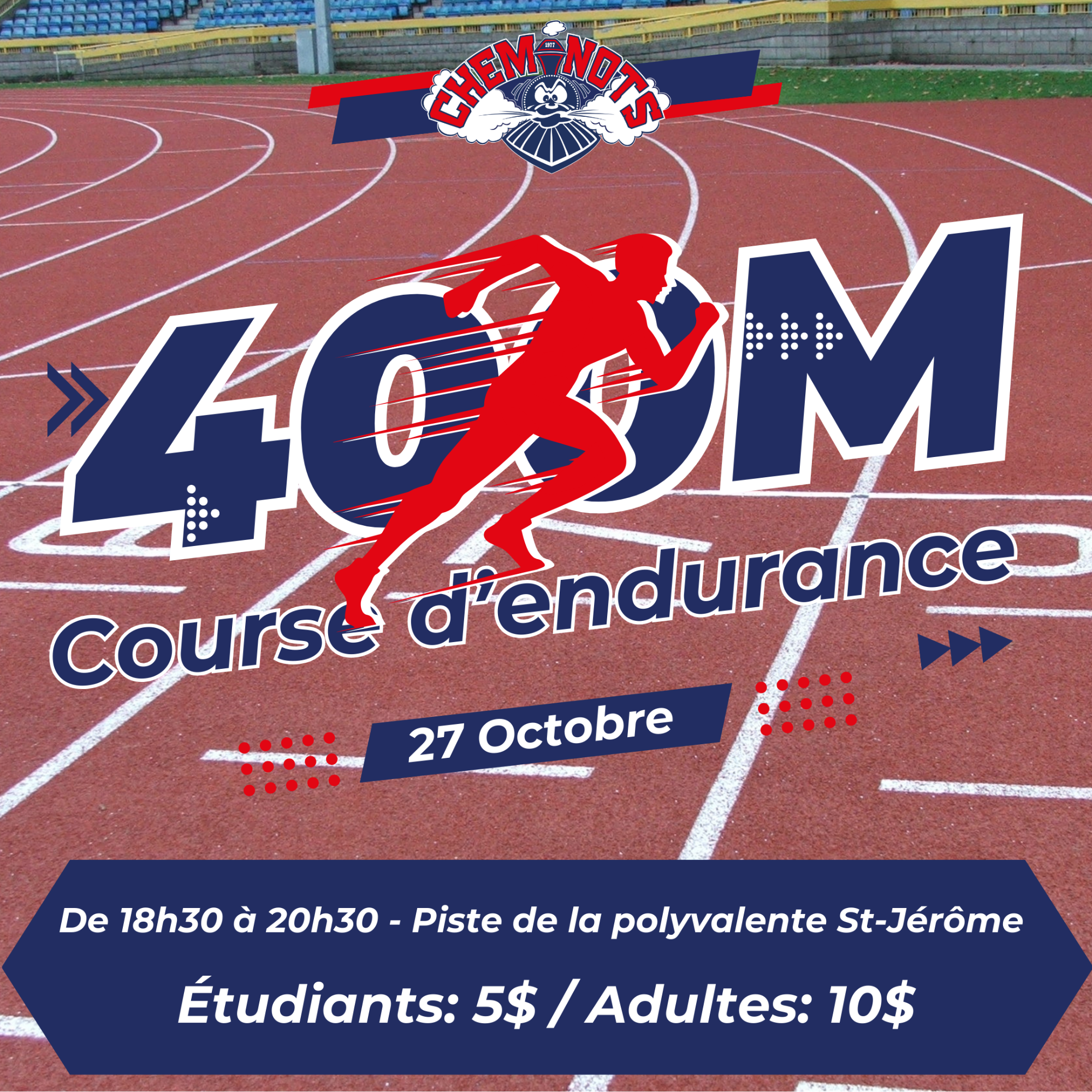 400m Course d'endurance