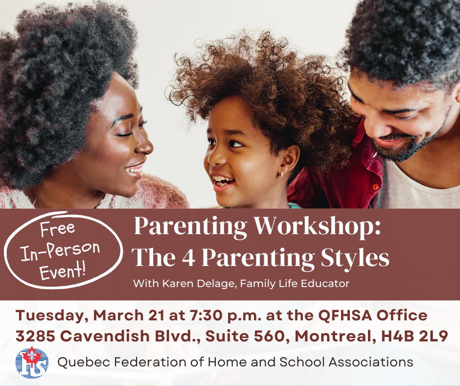 QFHSA's Parenting Workshop: The 4 Parenting Styles