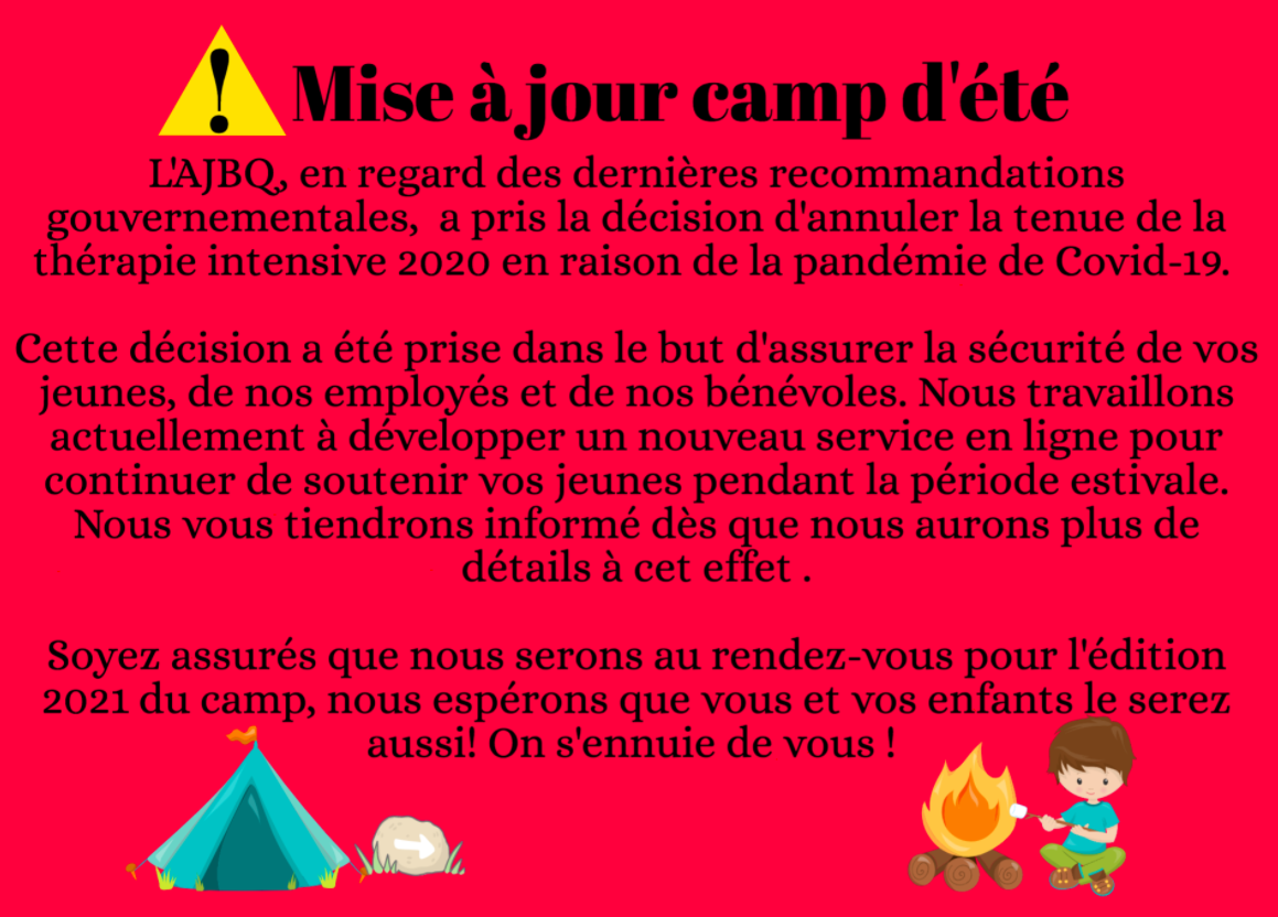 CAMP DE L'AJBQ