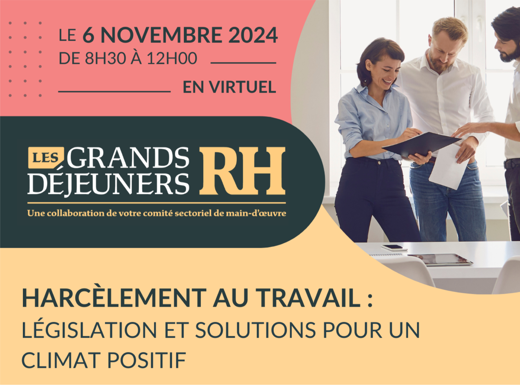 Les Grands Déjeuners RH - Harcèlement au travail